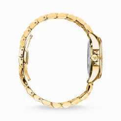 Cheap Damenuhr Divine Rainbow mit bunten Steinen gelbgoldfarben Damen Uhren|Damenuhren